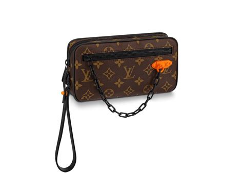 louis vuitton pochette volga monogram brown|Louis Vuitton Pochette Volga Monogram Black Hardware Brown.